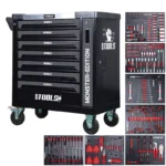 SERVANTE D'ATELIER BM TOOLS 9/7 MONSTER-EDITION-GREY 7 TIROIRS PLEINS, 1 PORTE &